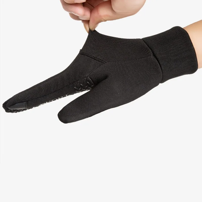 Thermo-Winter-MTB-Handschuhe, Touchscreen, winddicht, Radfahren, rutschfeste Handschuhe, für Männer und Frauen, wasserabweisend, zum Laufen, Wandern, Skifahren – Detail 5