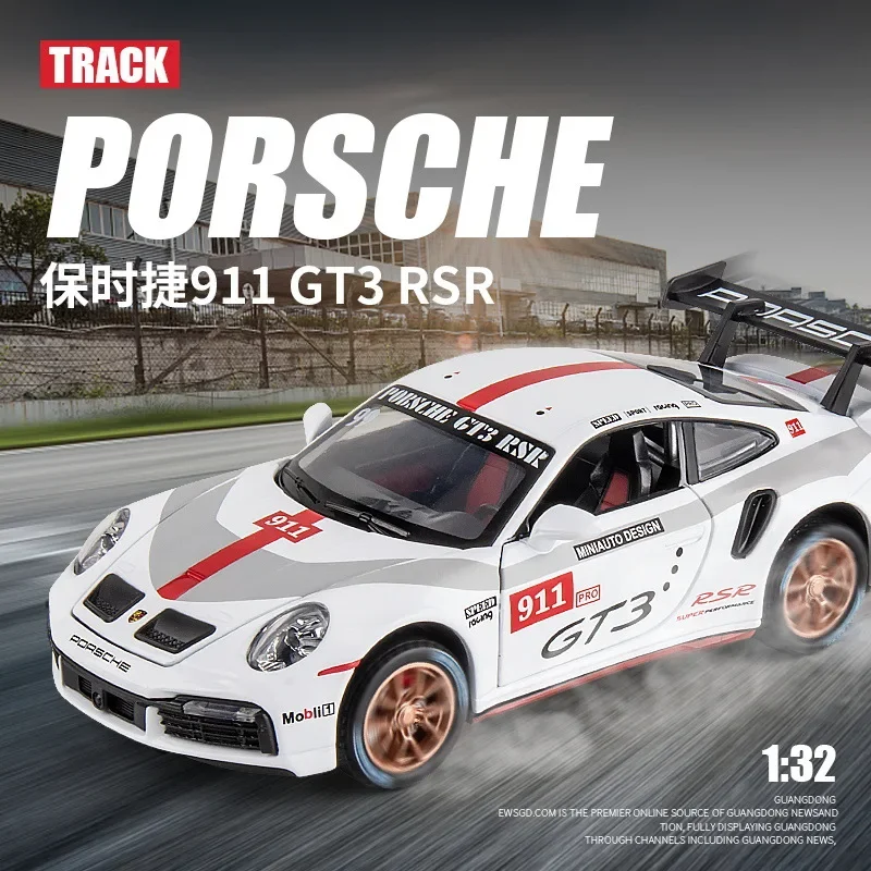 1:32 Porsches 911 Gt3 Rsr Le Mans Lega Modello Di Auto Sportiva Diecast Giocattolo In Metallo Modello Di Auto Da Corsa Collezione Di Simulazione Gioca