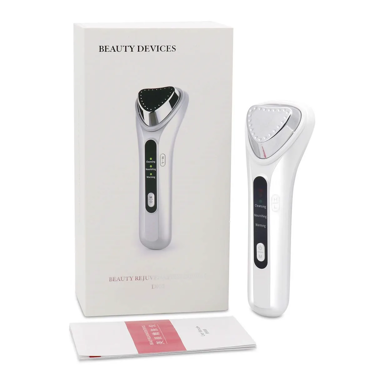 Cold Heat Ultrasonic Portable High Frequency Vibration Ion Beauty Instrument Home Beauty Device