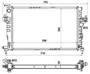 58282 Radiatore Acqua Motore Brasatura Y17Dt Corsa C Combo C Combo C