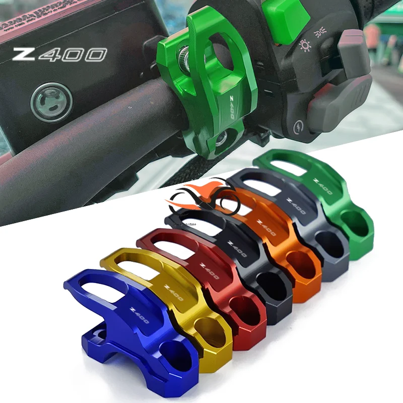 For Kawasaki Z400 Ninja400 Z NINJA 400 Motorcycle Accessories Brake Master Cylinder Bracket Bag Luggage Clamp Holder Helmet Hook