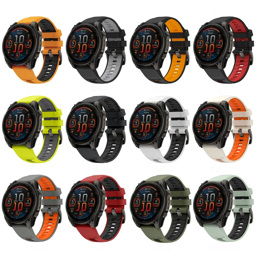 Premium Silicone Strap Bracelet for Fenix Watch Series - QuickFit Design