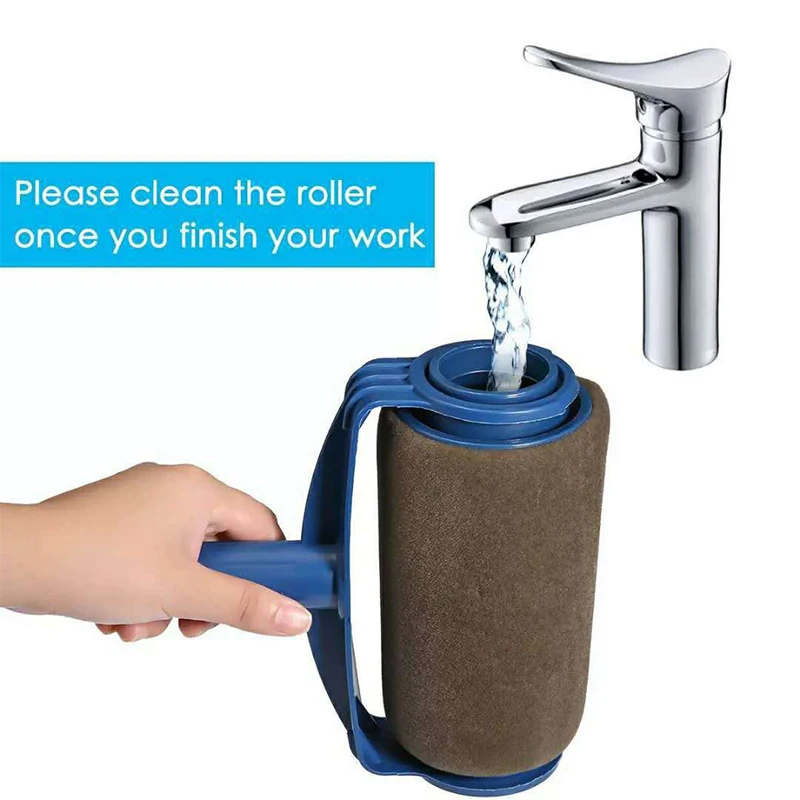 6-Piece Multifunctional Paint Roller Angle Brush Handle Tool Wall Paint Roll DIY Home Easy to Operate Brush paint brush paint roller wall brush rubber roller brush