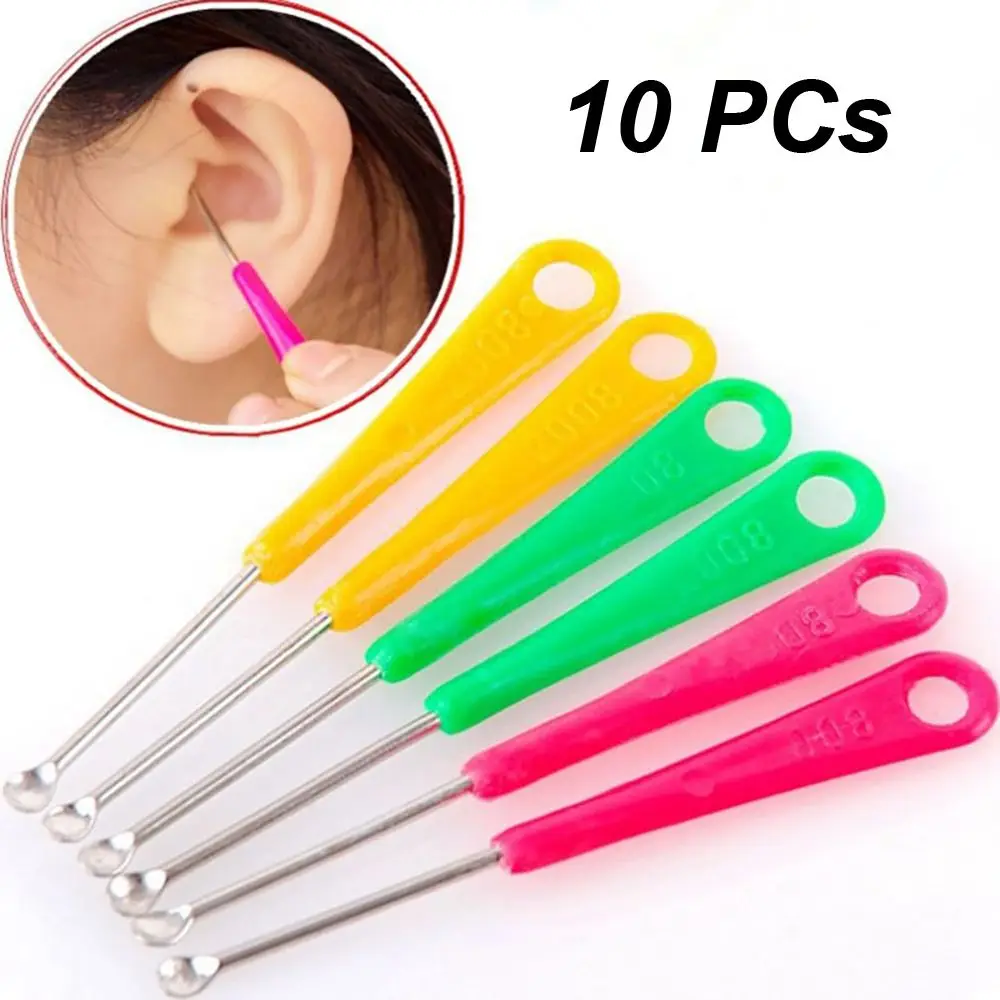 

10 Pcs Earpick Portable Ear Care Ear Wax Removal Tools Earwax Cleaner Ear Spoon Ear Cleaning Tools