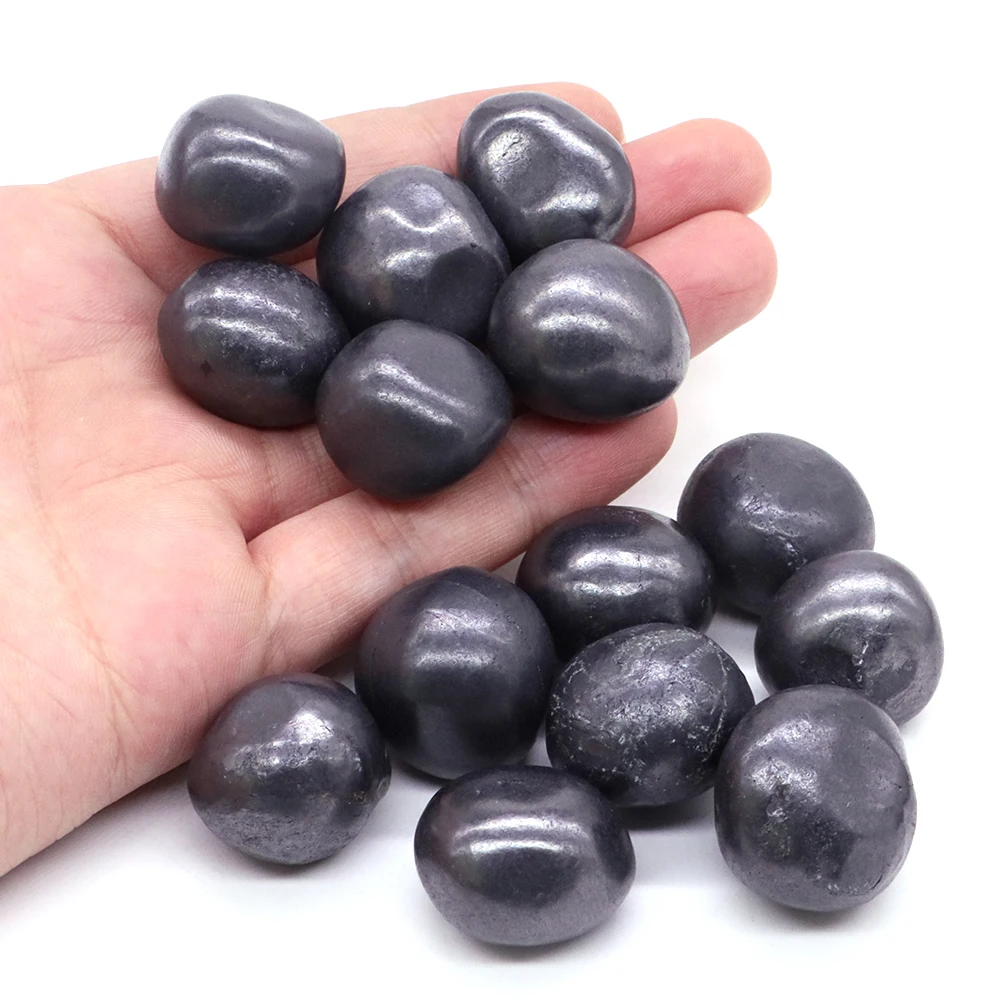 Natural Shungite Irregular Tumbled Stone Reiki Healing Crystal Quartz Aquarium Mineral Gemstone Home Decor Specimen Decoration