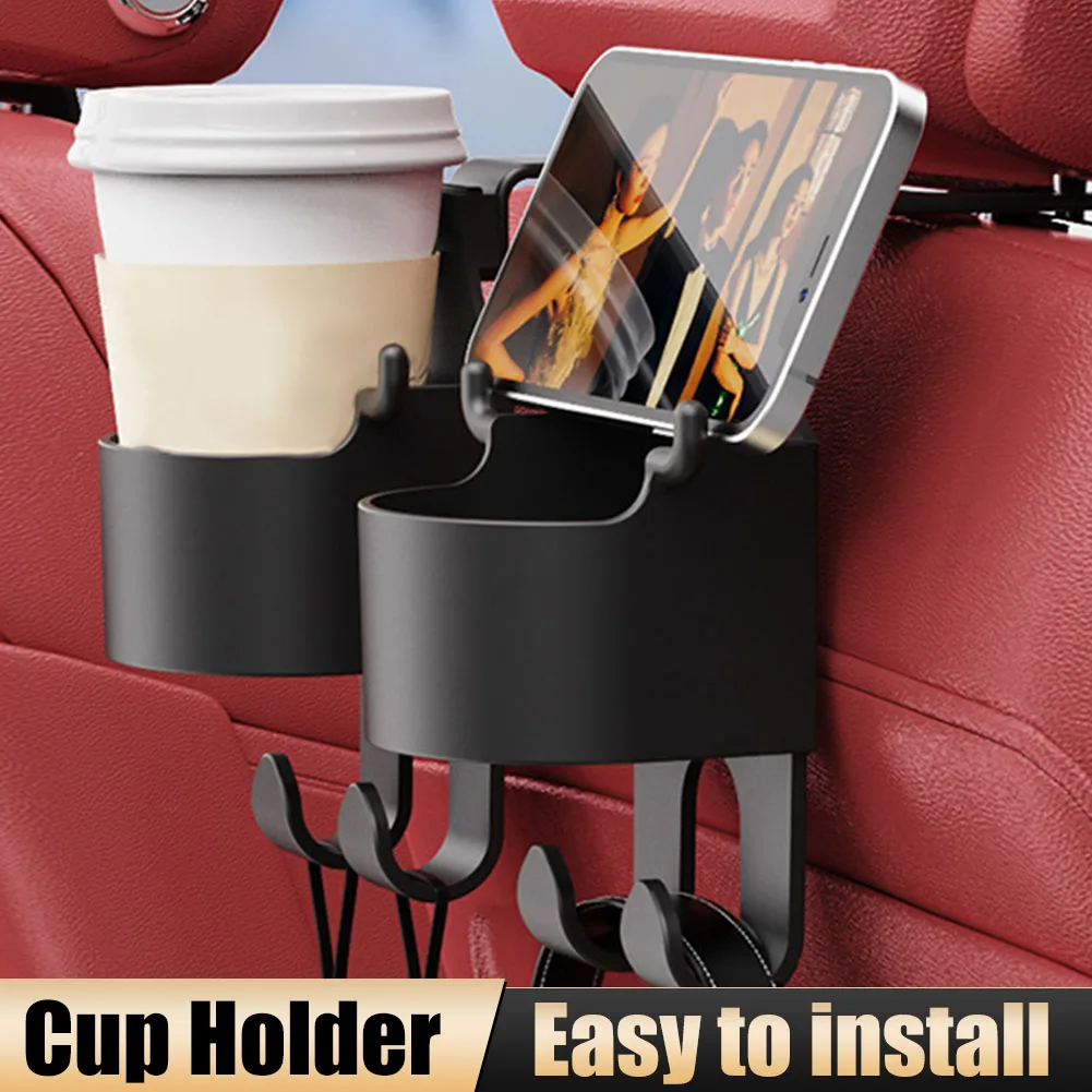 

Multifunctional Car Rear Seat Hook Phone Holder Car Bag Pouch Clothes Hanging Hooks Interior Storage Holder Hanger Auto Clip