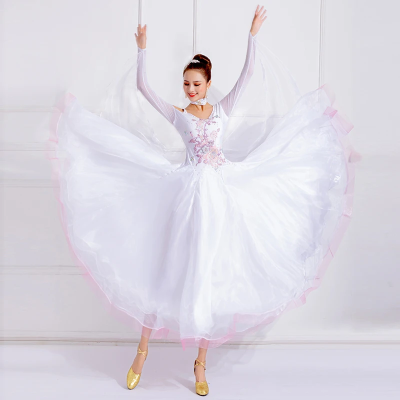 New Ballroom Dance Dress Big Swing Waltz Tango National Standard Competition Performance Clothes