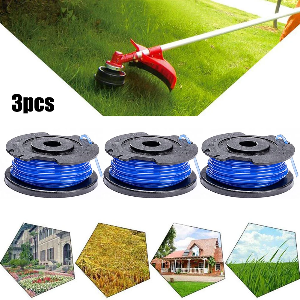 

Lawn Trimmer Accessories For Greenworks Single Thread Line Spools For Greenworks Flexible Use Tool-free 3pcs Accessories