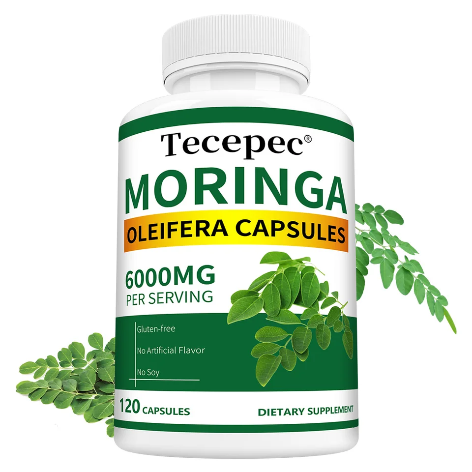 Natural Moringa Capsules for Heart Brain Energy Support