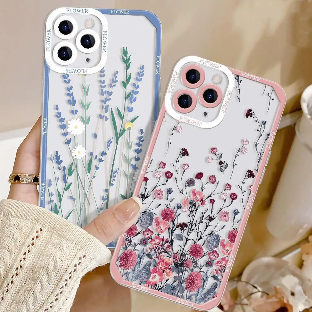 Daisy Flowers Soft Phone Case - Elegant Floral Design Phone Cover