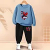 2025 Autumn Kids Spiderman Hoodie & Pants Set – Boys Pullover Two-Piece Casual Tracksuit 2