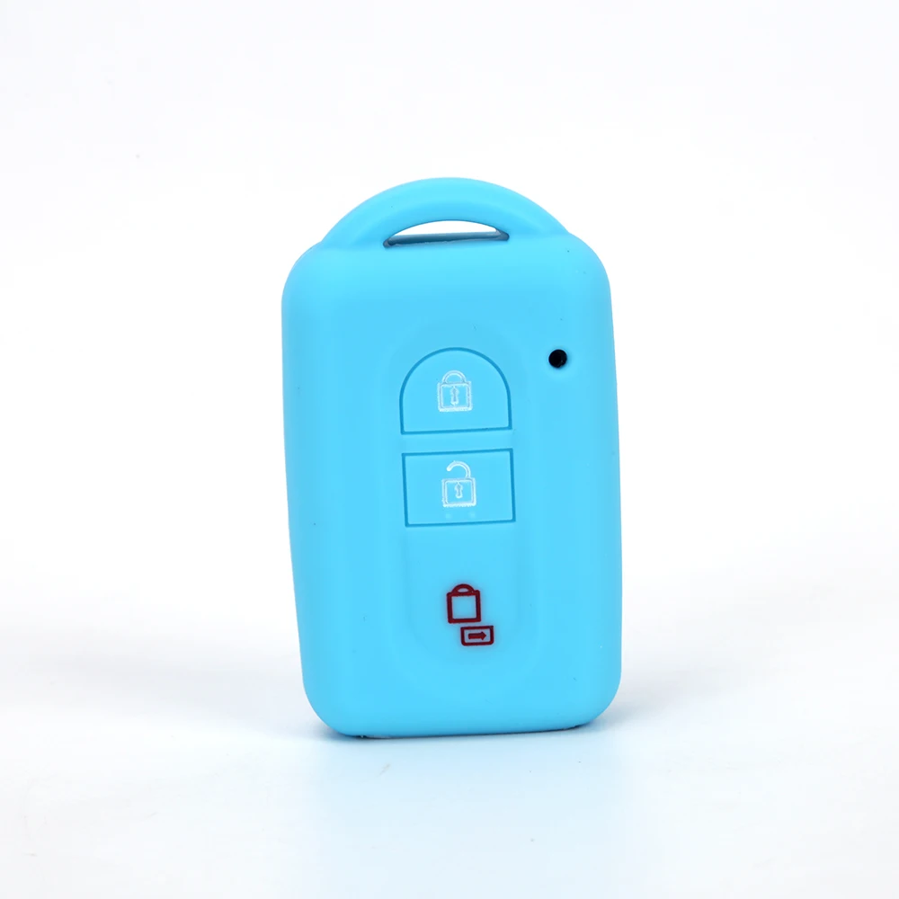 Key Case Cover For Nissan Qashqai Micra Juke X-Trail Navara Note Tiida Keyless Fob 2 Button Silicone