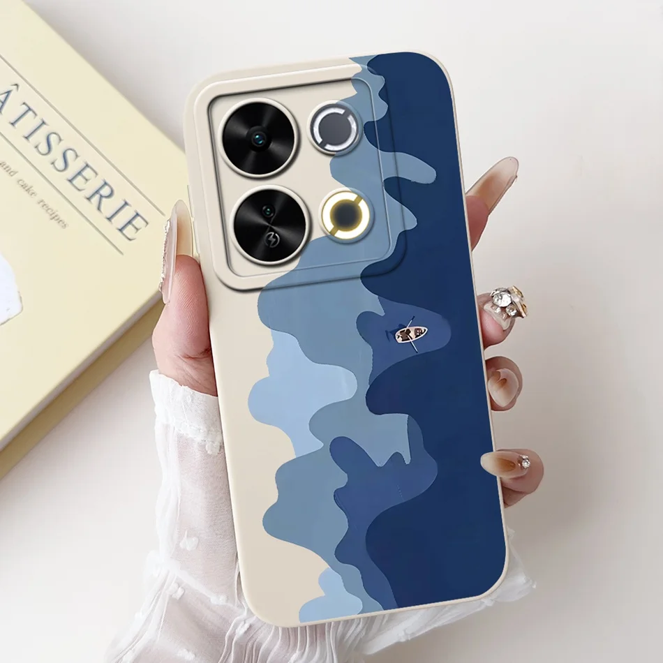 Fashion Dusk Beach Painting Shockproof Silicone Phone Case