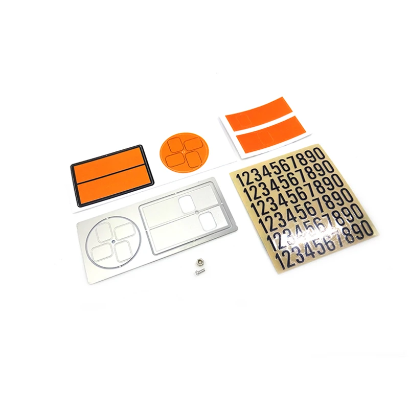 

Car Metal Rotatable Special Shipping Label Logo Stickers Set for 1/14 Tamiya Tractor Euro Truck Rc Toys Body Case Modification
