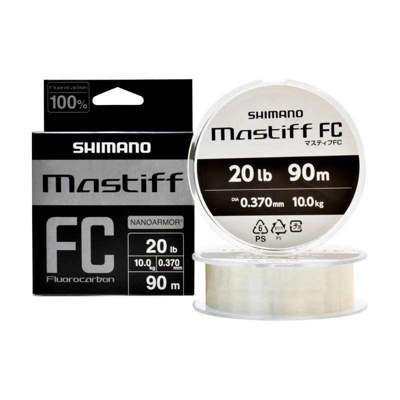 100% originální SHIMANO mastif  FC fluorouhlíkových průhledná barva vlákno rybaření linky