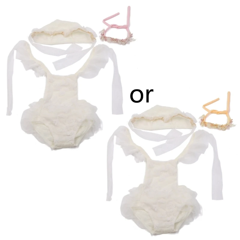 

Toddler Baby Girls Lace Dress Headbands Holiday Birthday Party Photography Pageant Dress Props Accessories