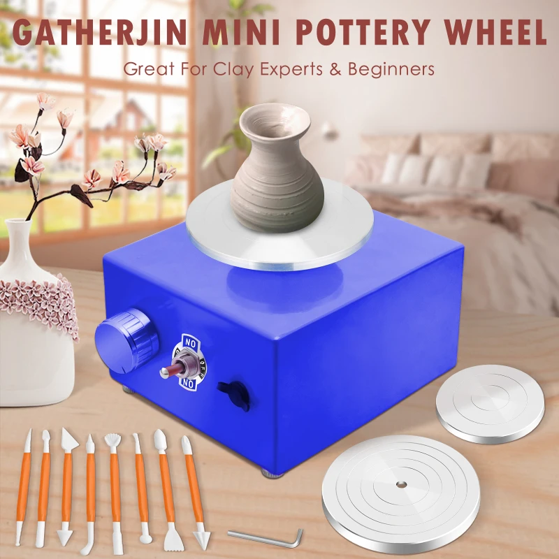 Electric Pottery Wheel Beginner Pros Forming Machine Art Crafts Clay