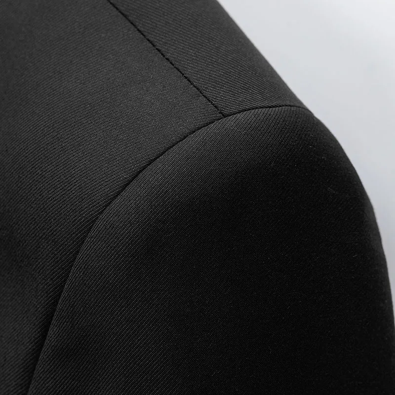 2024 Men's Business Casual MAO Suit Fashion Handsome Solid Color Wedding Match Everything  Blazer Rosa Hombre  POLYESTER 2