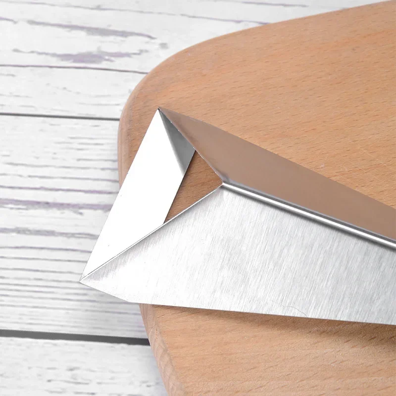 Stainless Steel Triangle Fruit Carving Knife Fruit Platter Artifact Triangle Vegetable Knife Non-slip Carving Blade Kitchen Tool fruit knife,kitchen knife
