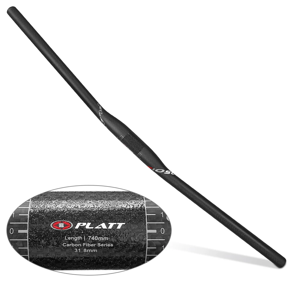 Ec10 Flat Carbon Handlebar 3k Full Bike Bicycle Handlebar Mtb Handlebar