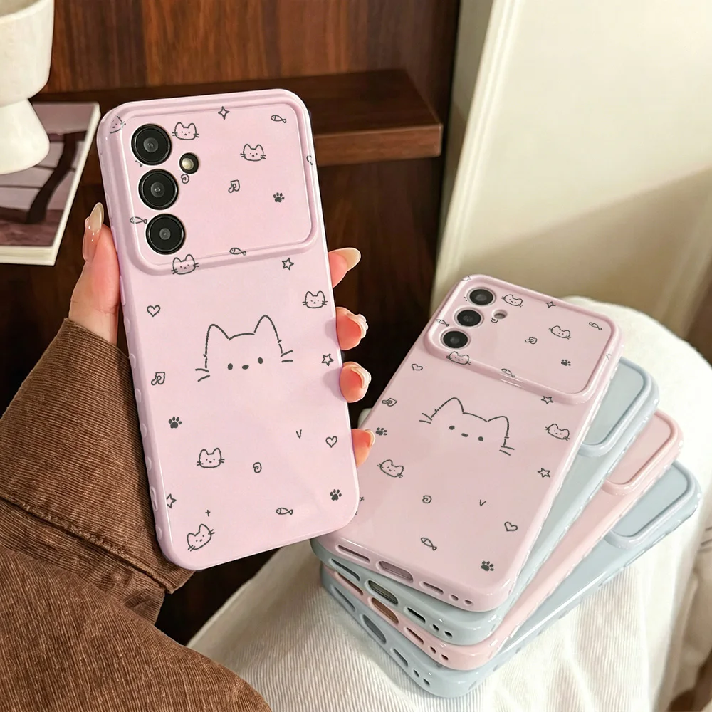 Adorable Cat Soft Silicone Shockproof Phone Case Cover