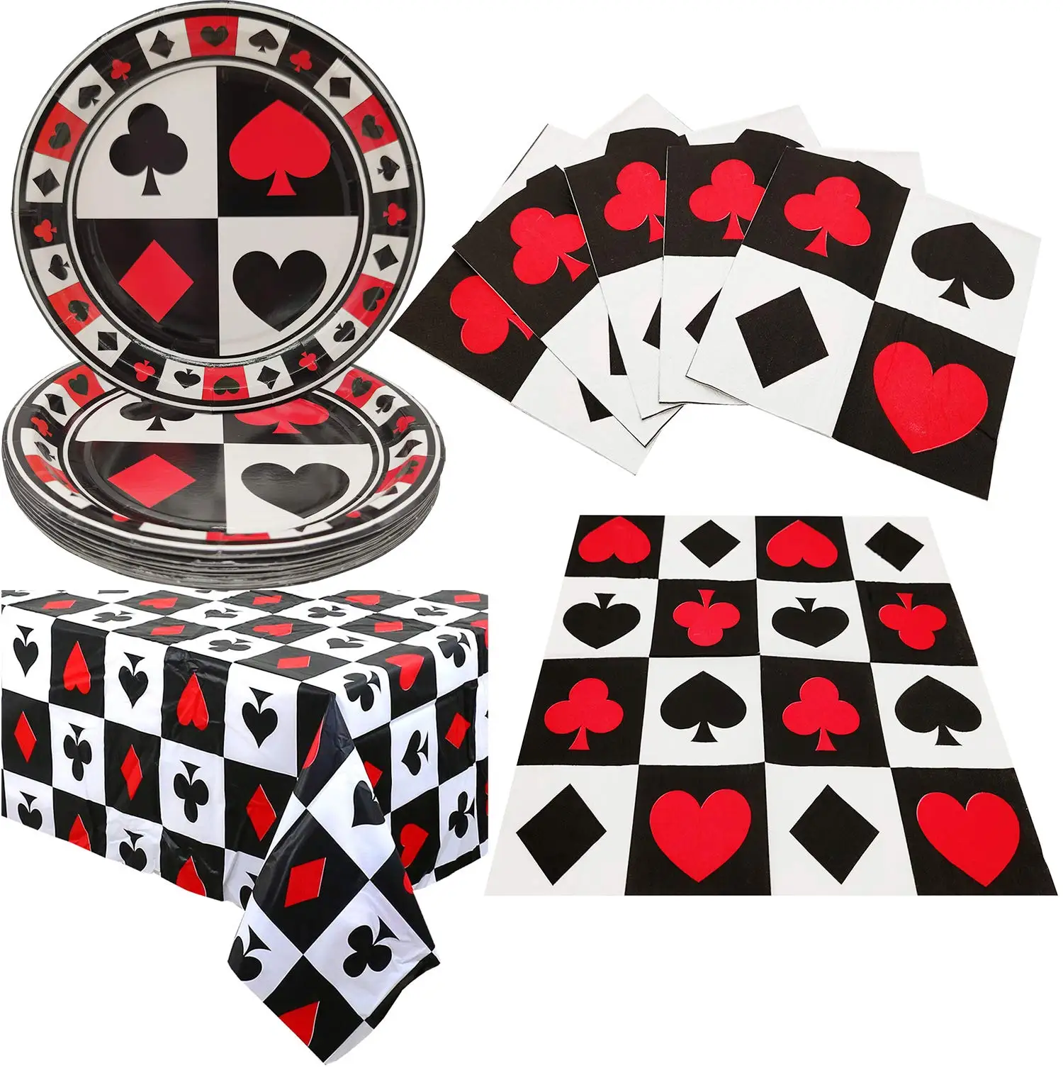 Casino Party Decorations Playing Card Theme Party Birthday Party Supplies  Plate Cup Adult Hen Party Bachelor Party Decoration - AliExpress