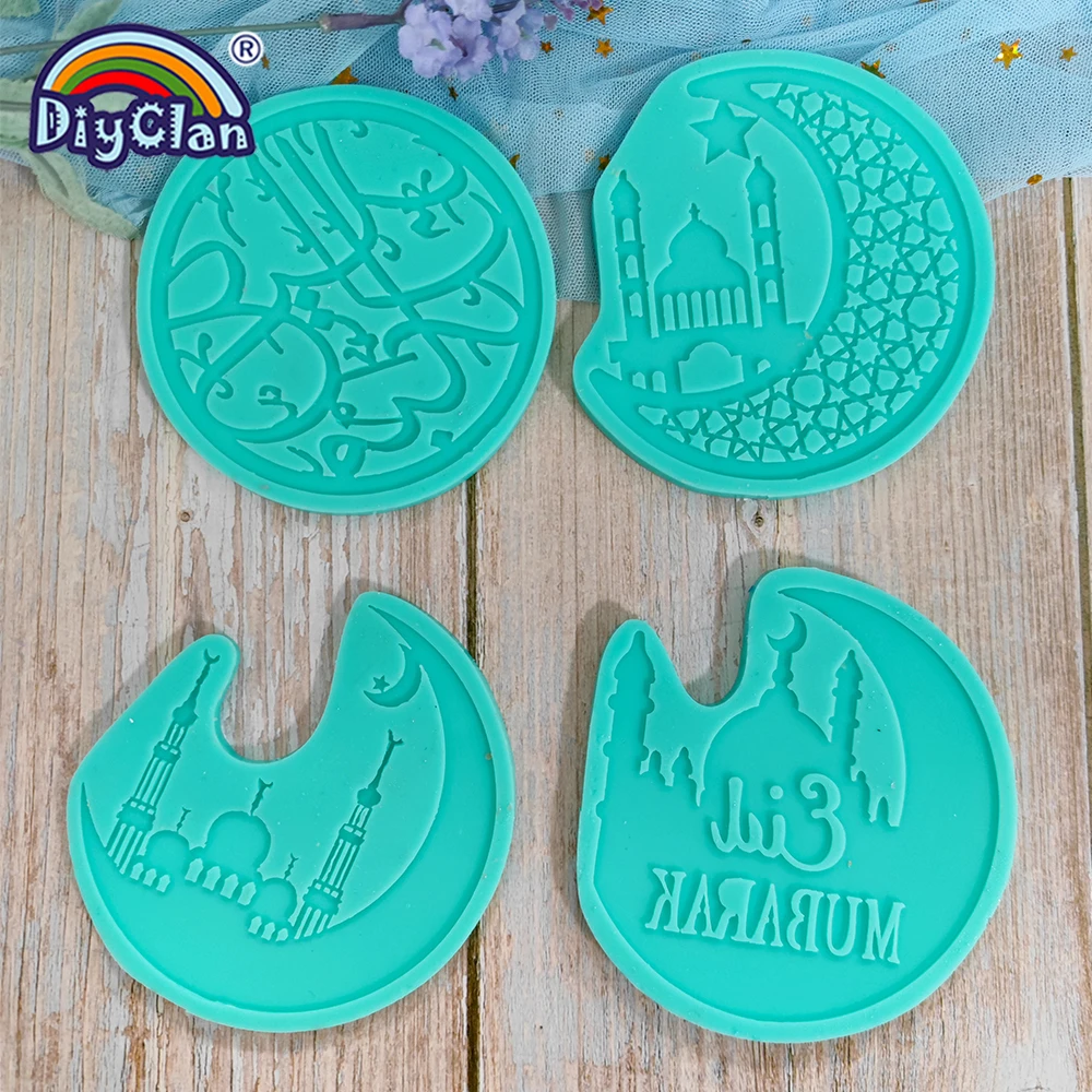 Neue Produkt Ramadan Serie Silikon Form Eid Mubarak Harz Zucker Handwerk Machen Form Für Anhänger Ornamente Dekoration Werkzeuge – Detail 7