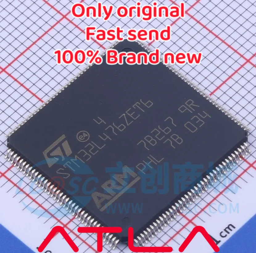 

Микроконтроллер STM32L476ZET6 IC 32 бит 512KB FLASH 144LQFP