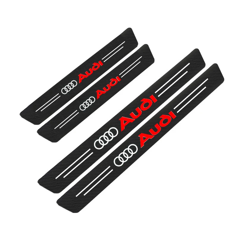 3D Carbon Fiber Anti-Scratch Door Sill Protector - Car Threshold Strip Accessory