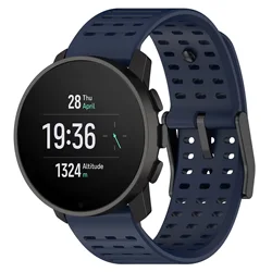 Premium 22mm Silicone Sport Watch Strap Replacement - Copper - 22mm Universal (Midnight Blue)