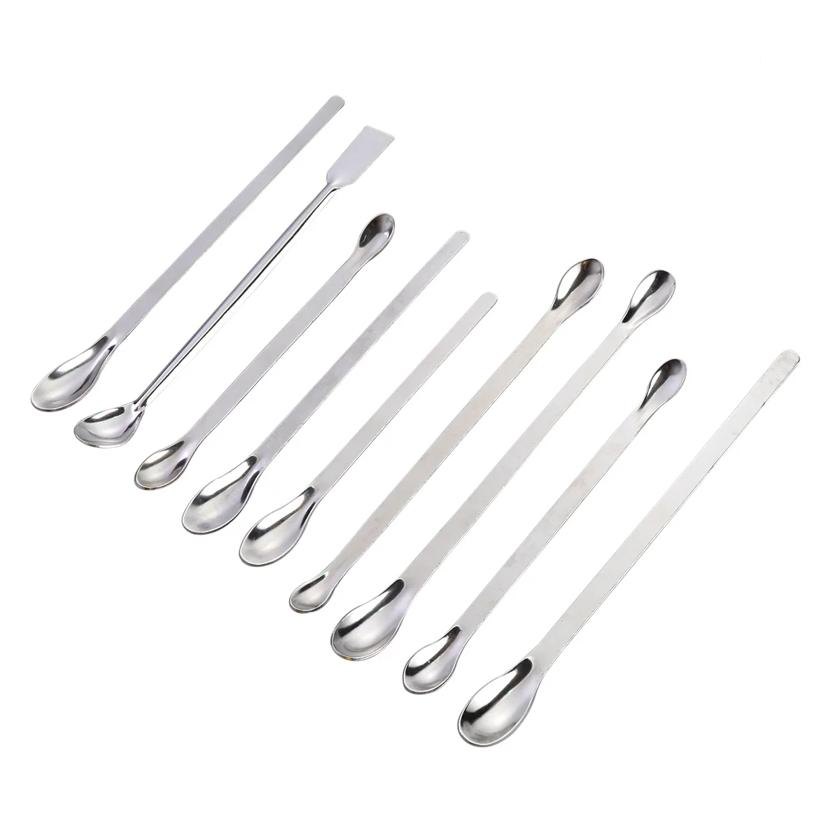 

Stainless Steel Lab Spoon Spatula Laboratory Sampling Spoon Mixing Spat Set Working Scraper Laboratory Equipment