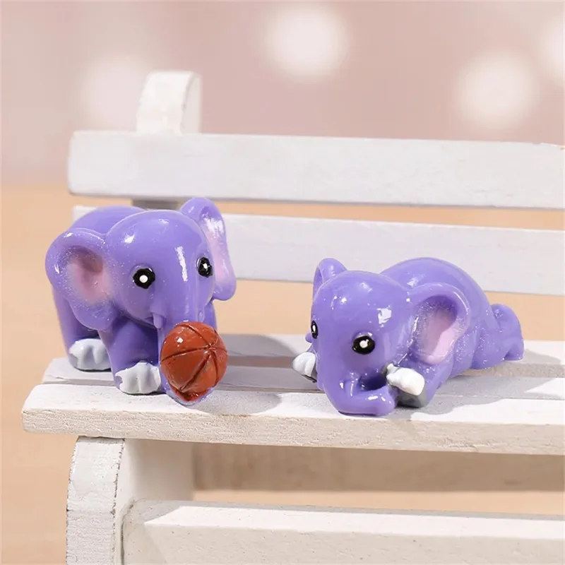Creative Resin Animal Elephant Small Ornaments Home Gardening Sand Table DIY Micro Landscape Landscaping Decoration Accessories