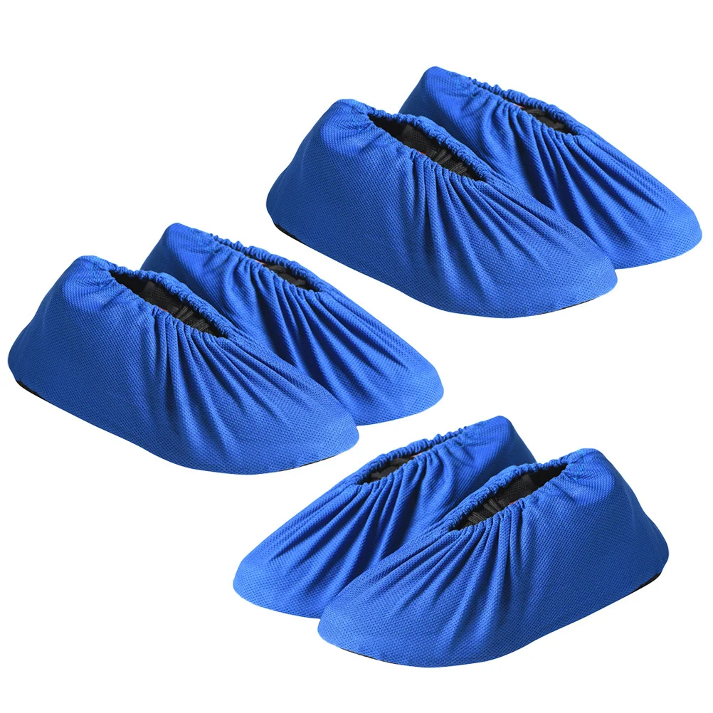 

3 Pairs Shoe Covers Breathable Mesh Cloth Shoe Protector Shoe Booties Covers for Indoors ( Children Style)