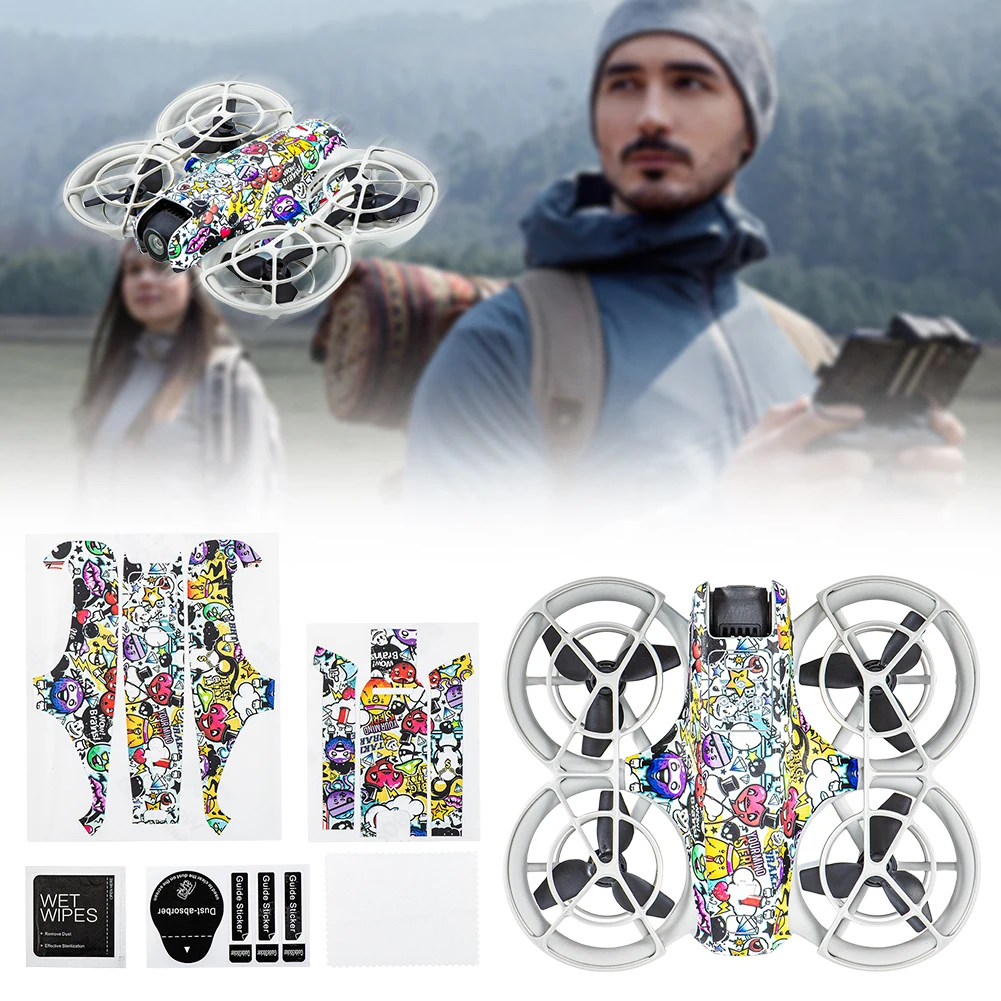 Vinyl Stickers Set Cool Sticker Decal Skin DIY Anti-Scratch Protective Film Body Protective Film for DJI Neo Drone Accessories