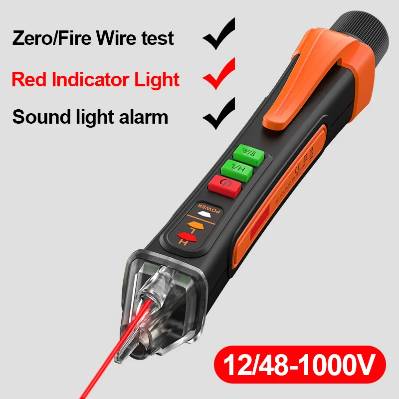 

Voltage Detector Smart Non-Contact Voltage Tester Pen Meter 12-1000V Current Electric Sensor Test Pencil Voltage Indicator