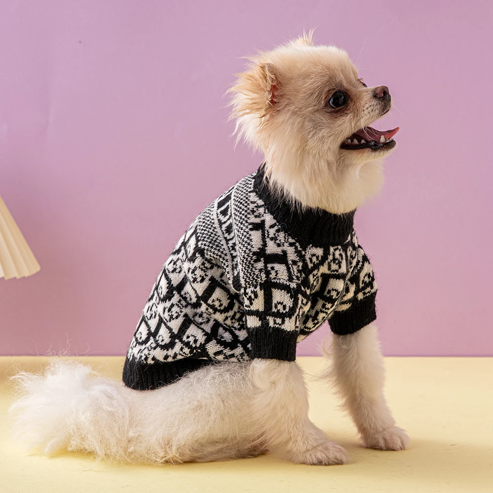 NewLuxuryDogClothesDogSweaterAutumnandWinterThickenedFashion