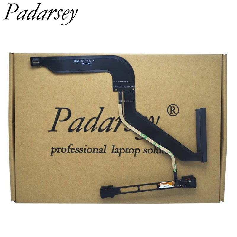 

Padarsey 923-0104 HDD Hard Drive HDD Cable w/IR/Sleep/HD Cable with Bracket for MacBook Pro Unibody 13" A1278 2012 821-1480-A