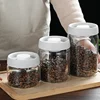 Press-type Coffee Beans Vacuum Sealed Tank Glass Food Storage Fresh-keeping Coffee Jars Whole Grains Tea Candy Storage Jar Jar 1