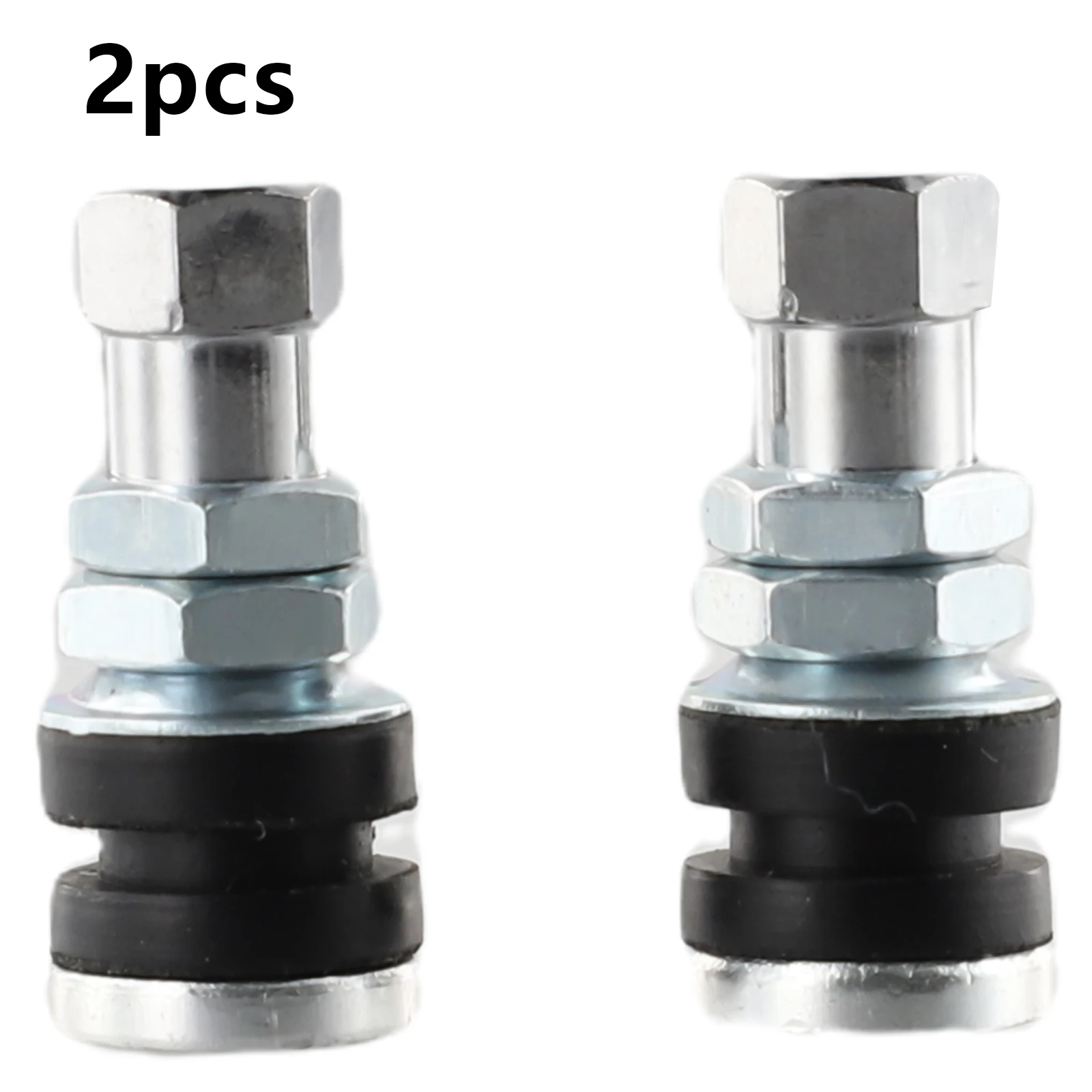 

2pcs Car Metal-Tubeless Vacuum Tires Valve Stems Dust Silver Tire Valve Short Stems Accessories For Vehicles