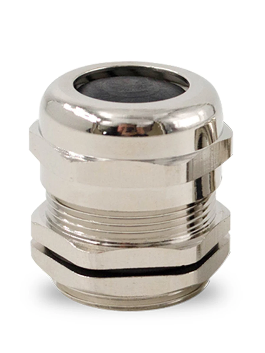 50pcs M6 Brass Nickel Plated Metal Cable Waterproof Joint Sealing 304 Stainless Steel Stuffing Box PG Gland Head M12m20