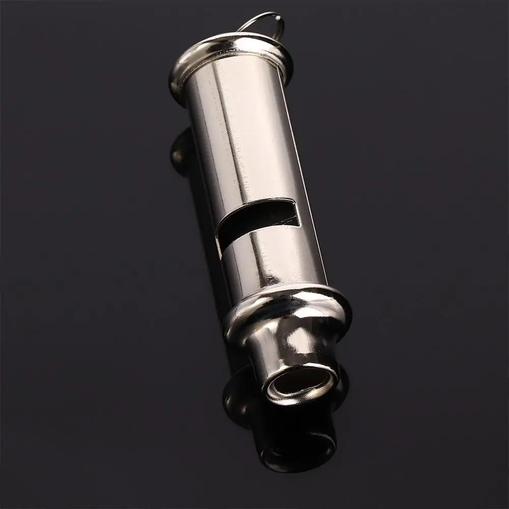 

1Pc Stainless Steel With Lanyard for Police Traffic Metal Whistle Security Whistle Warning Portable