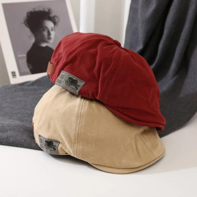 Japanese street trend women duckbill hats Korean version beret hats versatile summer and autumn hip-hop