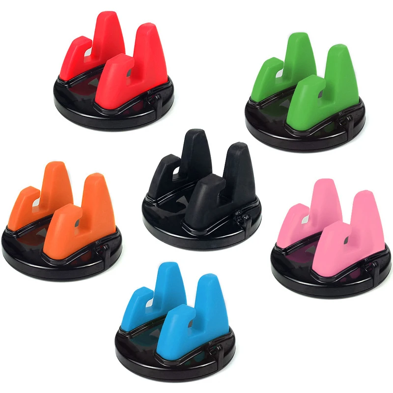360 Degree Mobile Phone Holder Soft Silicone Anti-skid Pad Mobile Phone Holder GPS Dashboard Bracket