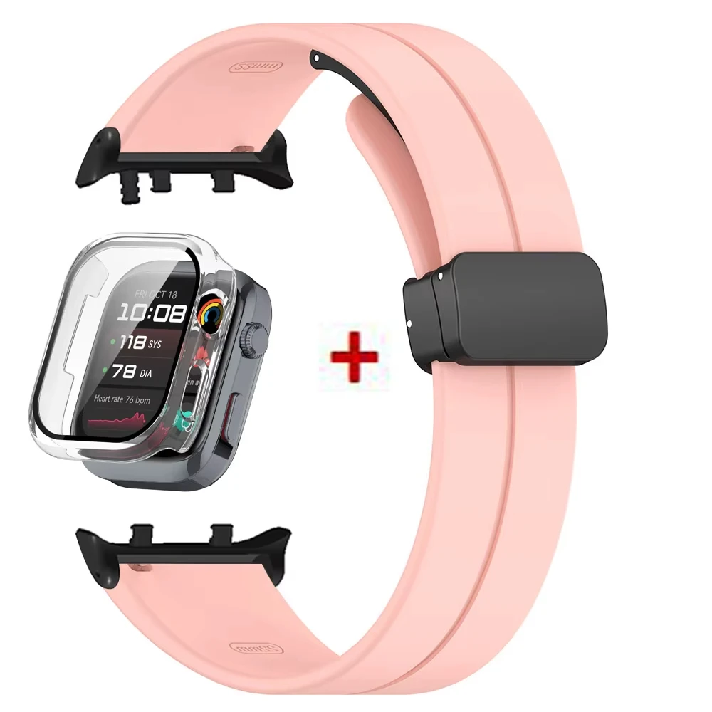 Premium Protective Bumper Case & Magnetic Silicone Strap