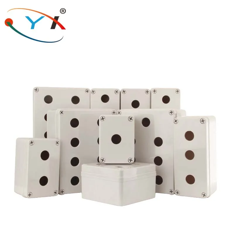 Emergency Stop Push Button Switch Box Multi-hole Waterproof button box switch control box Protective Cover IP67
