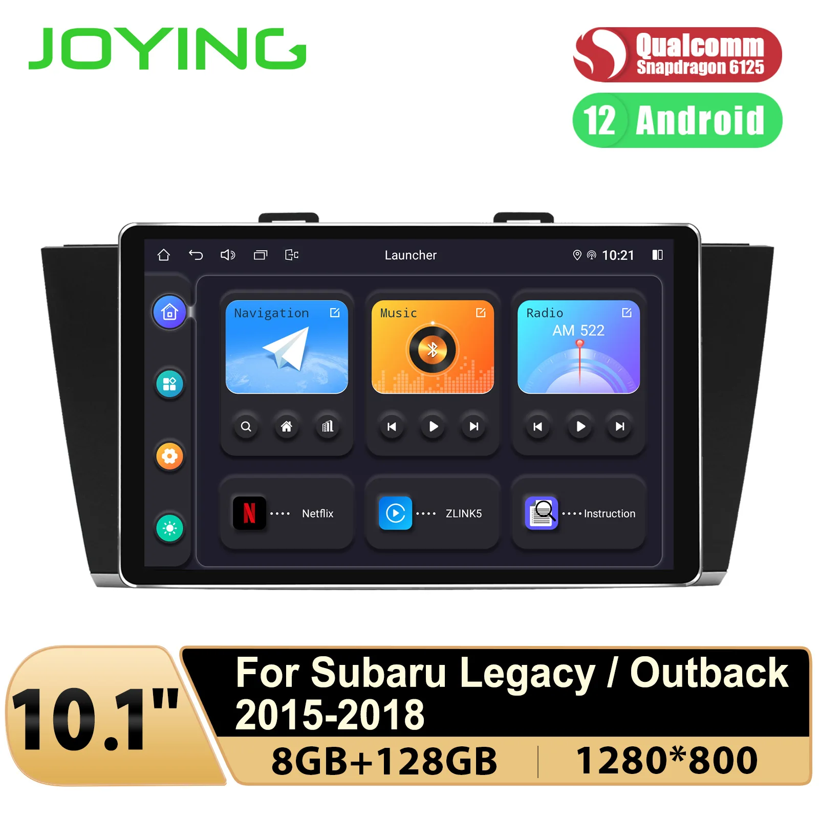 

JOYING Wireless Carplay Android Auto 10.1Inch Car Radio Stereo Head Unit Multimedia Player For Subaru Legacy Outback 2015- 2018