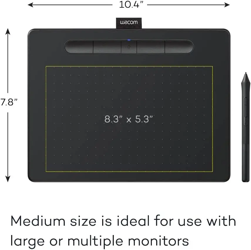 Wacom Intuos x M Bluetooth Graphic Drawing Tablet