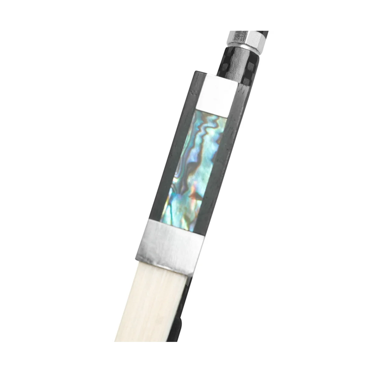 

Violin Bow 4/4 Composite Flower Carbon Fiber Pure Horsetail Carved Plus Line Silver Sheepskin Hand Rest Bow