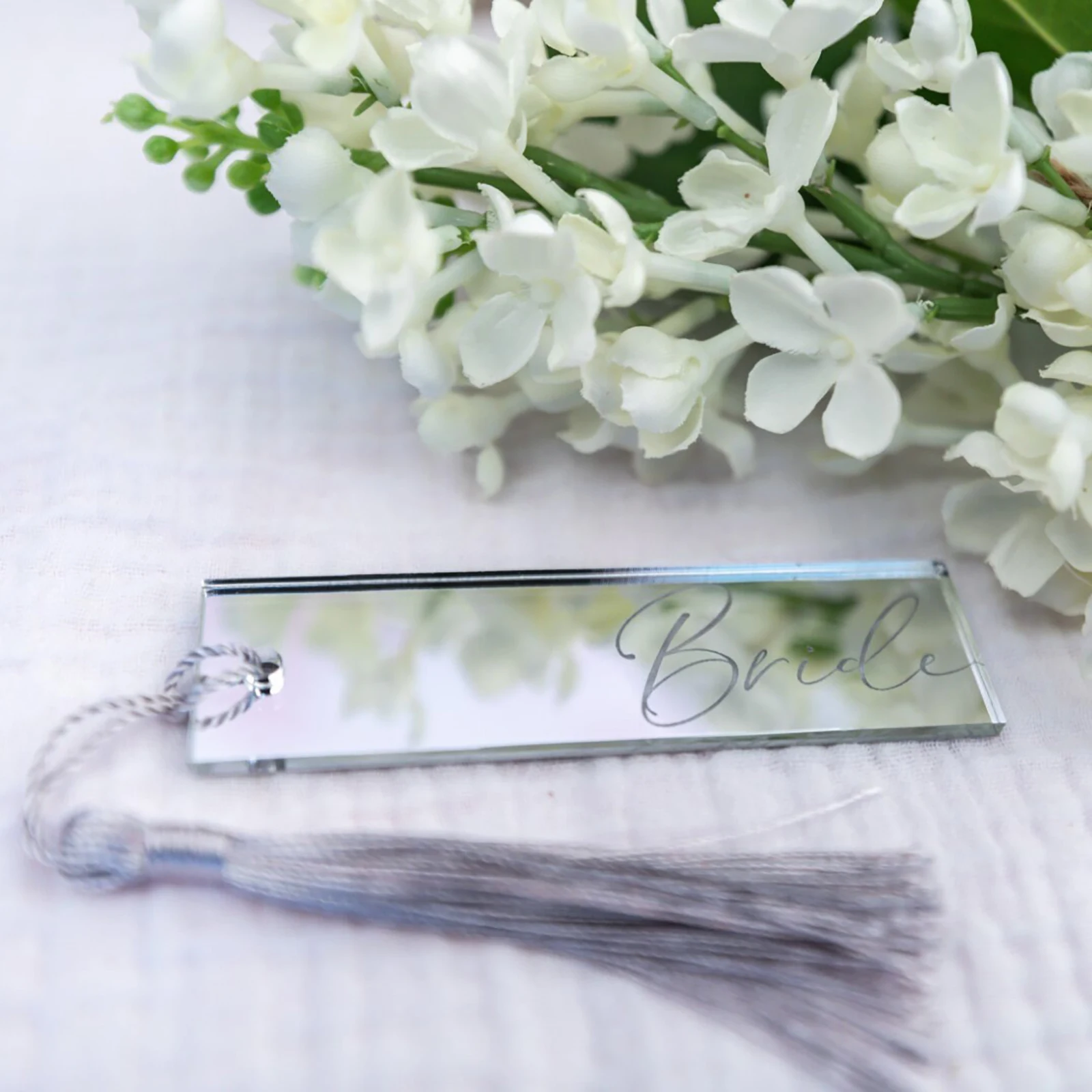 Place Cards Acrylic Wedding Place Cards with Tassels Blank Name Setting Event D&eacute;cor Party Place Names Silver/Gold MirrorSeating Places