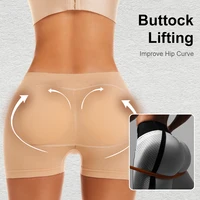 Femmes bout à bout culotte faux fesse corps Shaper sous-vêtements rembourrés plus grand butin ascenseur taille haute ventre contrôle Shapewear culotte 5